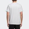 Adidas Originals Clover Letter Print Short Sleeve T-Shirt, Men Breathable Daily Sports Casual Tops White CW0710
