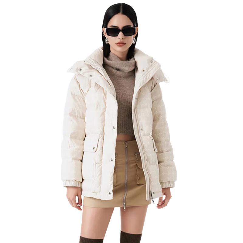 Women's Urban Print Loose Puffer Down Jacket