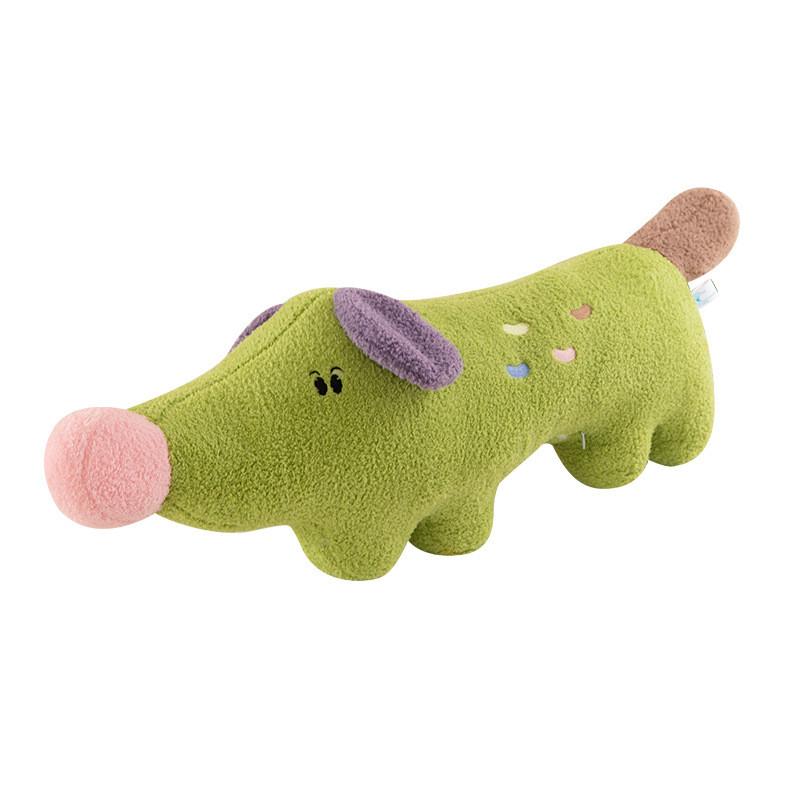 Plush Dog Colourful Toy Pillow Stuffed Animal Doll Back Cushions Gifts Kids