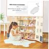 Abaodam Dollhouse Mini Bathtub, 6.30x6.10x3.74 Inches, Plastic Miniature Bathtub, Toy Bathroom Furniture, Delicate Decorative Accessory, Mini House