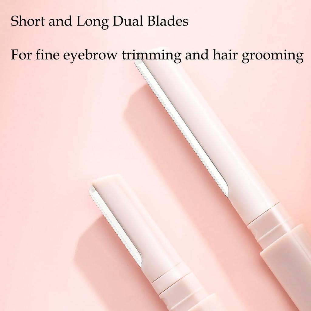 Präzisions-Doppelkopf-Dermaplaning-Werkzeug, Scharfer & Sicherer Dermaplaning-Rasierer, Gesichtsrasierer für Frauen, Augenbrauenrasierer, Gesichtsrasierer