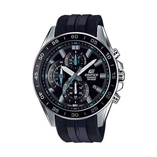 CASIO Edifice Chronograph Analog Black and Silver EFV-550P-1A Men's Watch, Waterproof