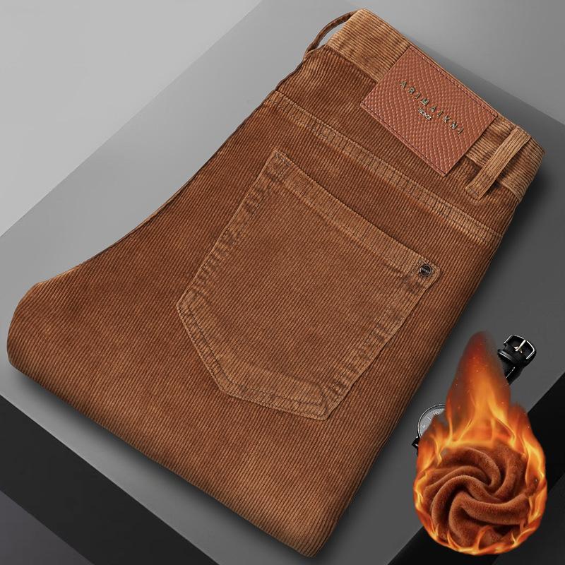 Autumn and winter corduroy jeans men`s