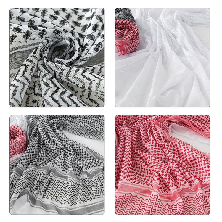 Desert Shemagh Scarf High Absorb Arab Headscarf Traditional Keffiyeh Bandana Adult Headwrap Arabian Scarf Head Covering