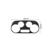 Black Carbon Fiber Car Front Digital Climate Control Cover For Fiat 500 12 13 14