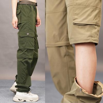 Outdoor Summer Shorts Quick-drying Pants Men Two-pants Detachable Trousers Pantalon Women Hiking Camping Trekking Mountaineering Pants