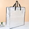 Waterproof Heavy Duty Storage Bags Large Size Clear Zipper Laundry Bags for Home Organization Travel Clothes Storage Reusable
