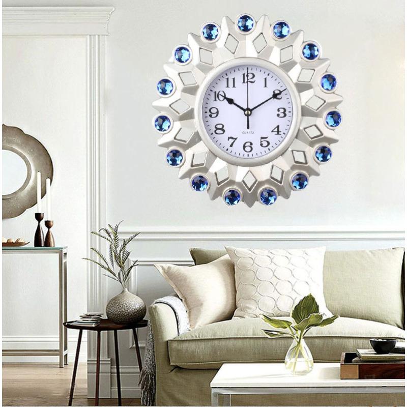 Домашние тихие настенные часы Современные часы для гостиной Часы для спальни Модные настенные часы Домашние кварцевые часы Простые тихие часы bronzer