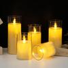 Acryl LED Kerze mit flackernder Flamme und Tassen-Atmosphäre