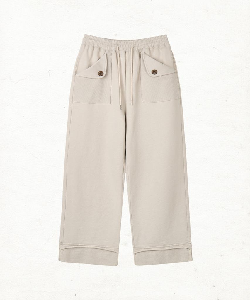 Dandel Dd Rib Pocket Easy Sweat Pants (Cream)