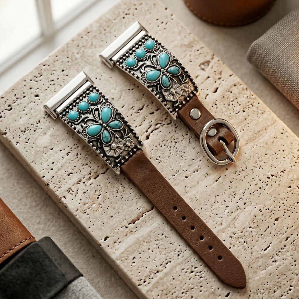 Turquoise Smartwatch Strap for Apple & Samsung Huawei 20mm Non-Bite V3