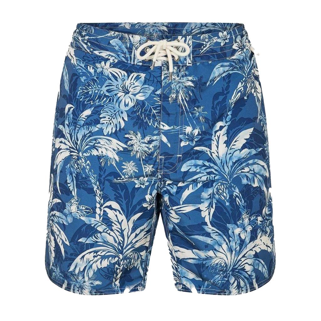 Ralph Lauren Mens Polo Palm Print Relaxed Fit Swim Shorts