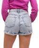 Women's Denim Shorts Mom Fit Light Blue 36 S Firi