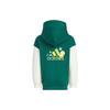 adidas Sportswear Knit Hoodie Printed Casual Hooded Kids Jackets Forest-Green Cream JF1374
