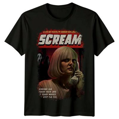 Urlare (1996) T-shirt Ispirata a Locandina Film Retro Horror Anni '90 Maglietta Unisex