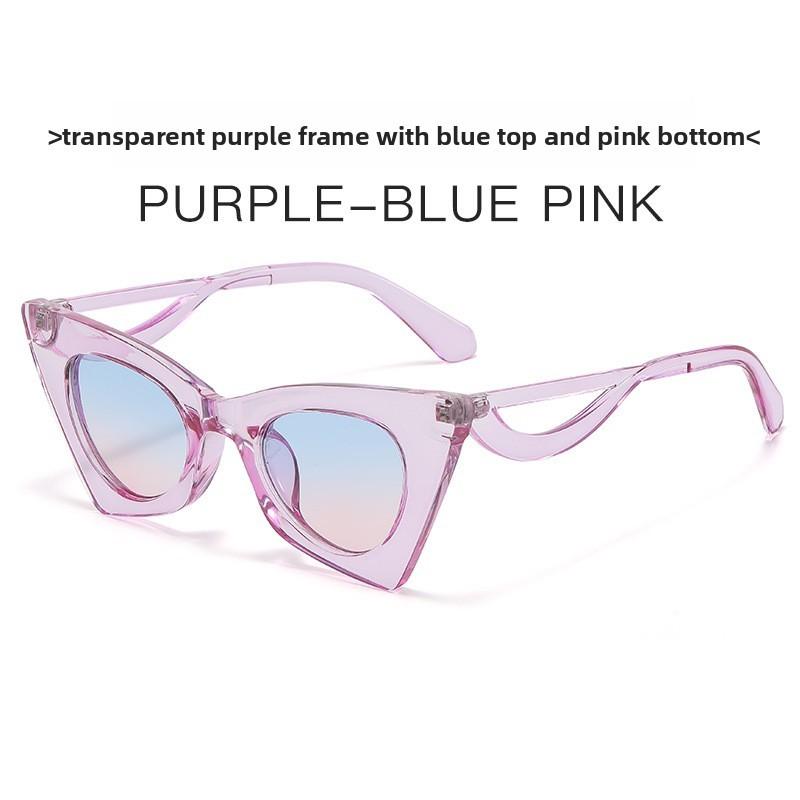Cat Eye Sunglasses Fashion Uv400 Protection For Summer Travel And Parties