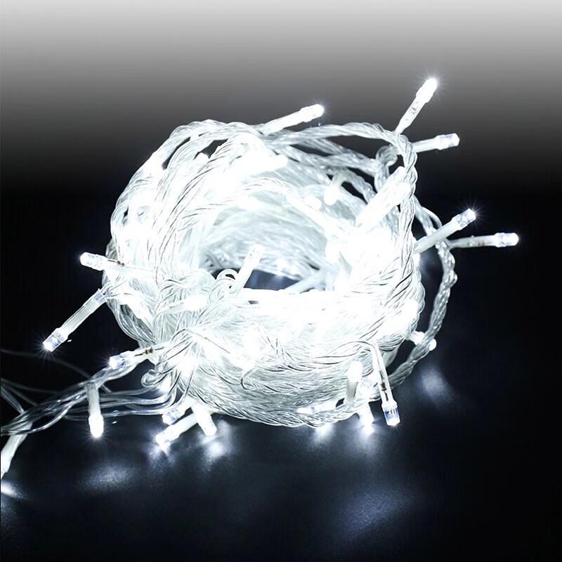 Zhuang Luhua 400-LED 50M Pure White Flashing String Lights