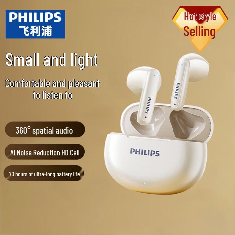 Philips TAT1199 True Wireless Semi-In-Ear Bluetooth Earbuds