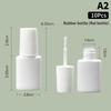 10 Pezzi 10ml Bottigliette Vuote per Smalto Riutilizzabili Barattoli Bottiglie per Smalto con Tappo Pennello Contenitore Cosmetico