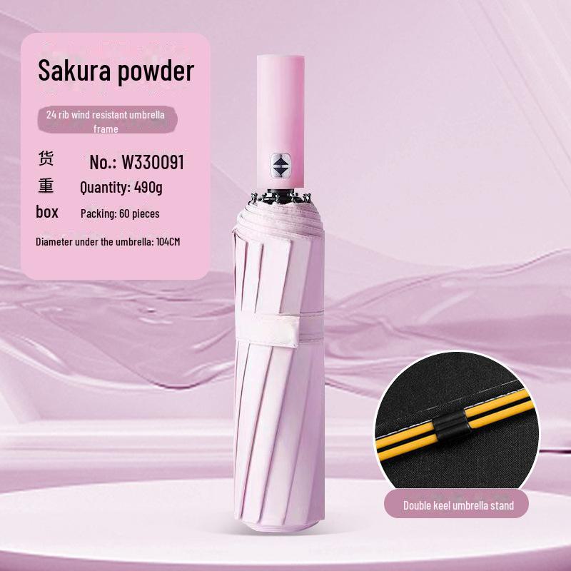 "Large Fully Automatic Folding Umbrella for Sun and Rain, High-Grade Men's Dual-Use Parasol"