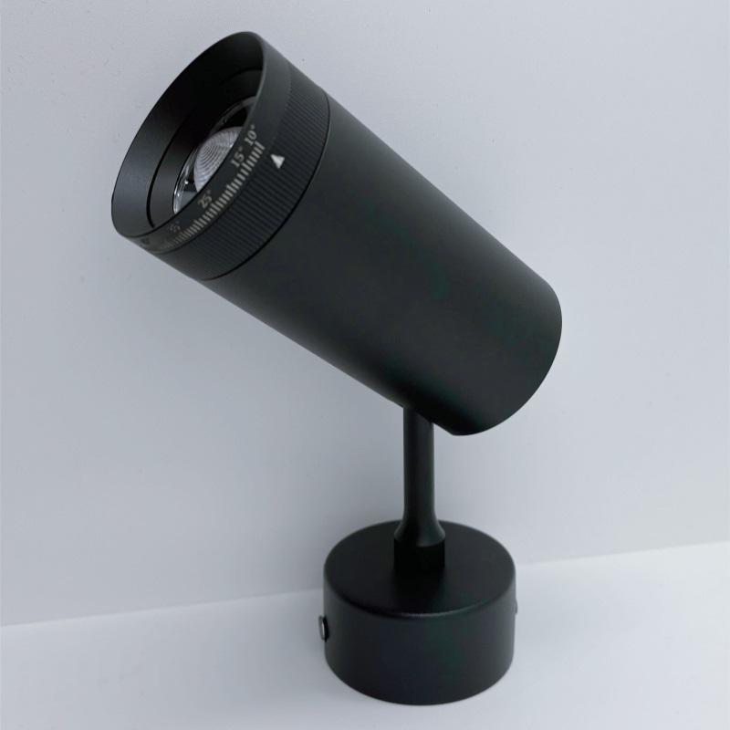Focused Spotlights with 10-55° Free Change Aperture, Surface Mounted Track Spotlights, Ceiling Lights, Non Perforated LED Ceilin