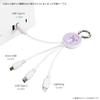 Gourmandies Sanrio Characters Multi Charging Cable Kuromi SANG-297KU
