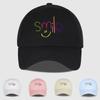 Colorful "Smile" Print Baseball Cap Adjustable Unisex Cotton Casual Funny Sun Hat