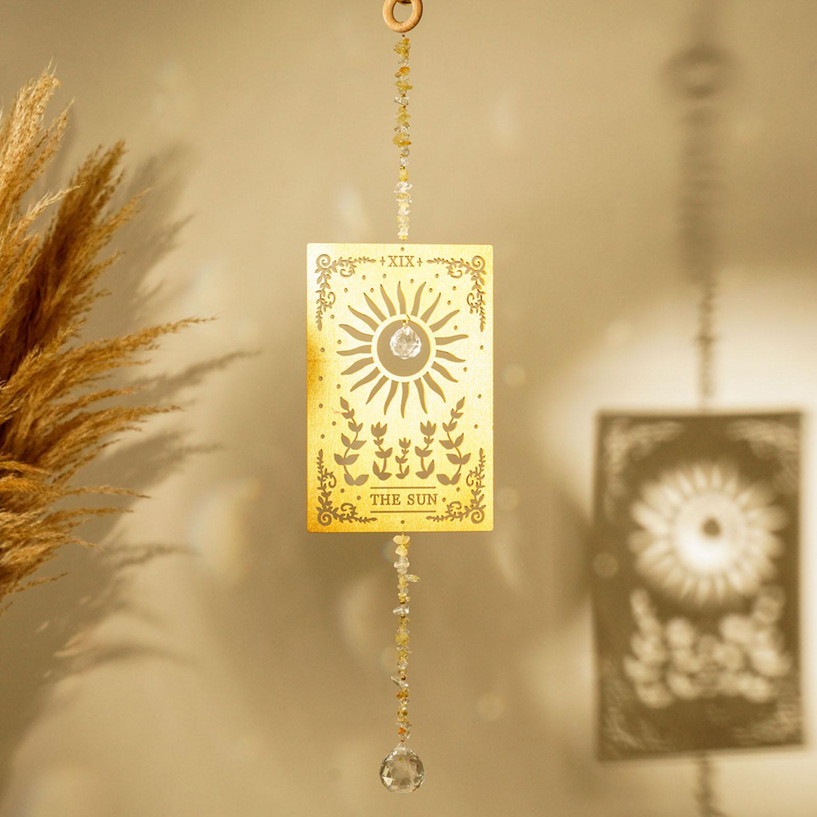 

Карты Таро «Ловец солнца», подвесные кристаллы «Ловец солнца», оконные подвесные ловцы солнца, создатель радуги, подвесные подвесные украшения для украшения дома и сада One Size золотой