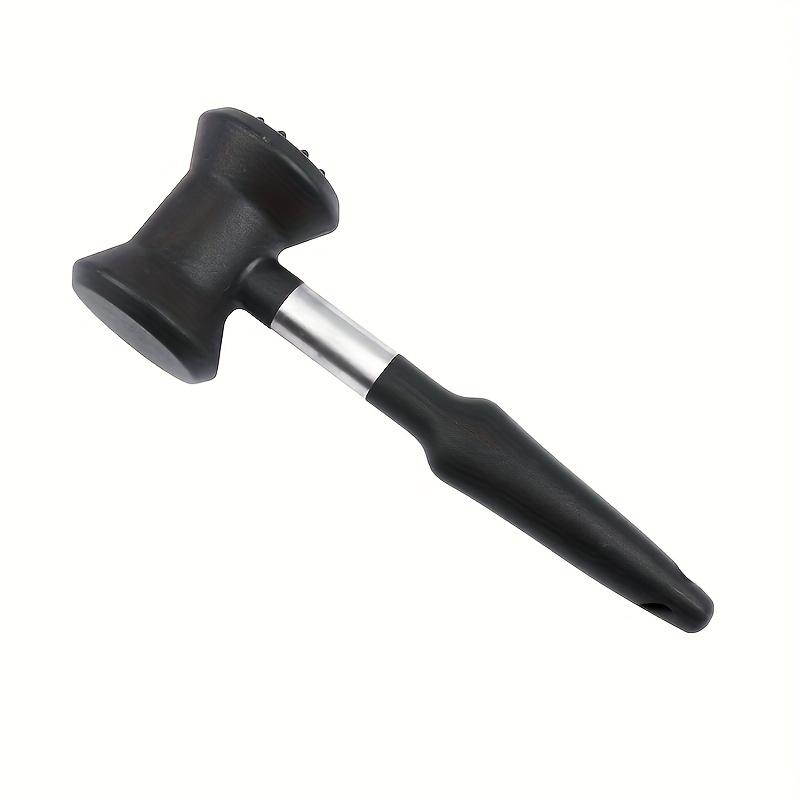 

1 шт., Молоток для отбивания мяса, Двусторонний молоток для нежного мяса с нескользящей ручкой, Используется для размягчения чёрный