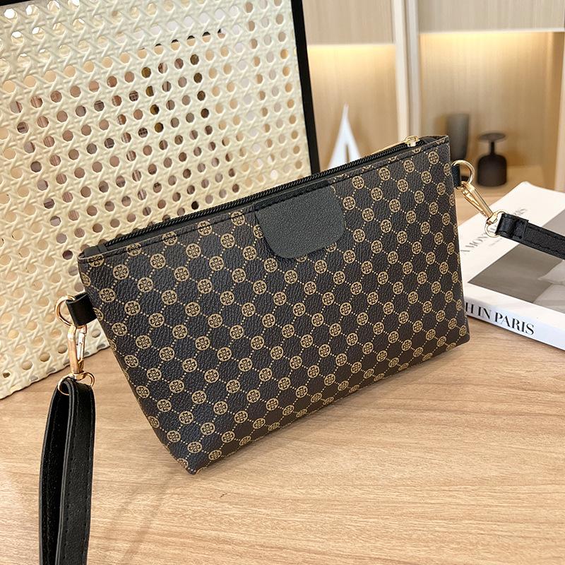Retro printed shoulder messenger women's bag, a new fashion trend zipper small square bag