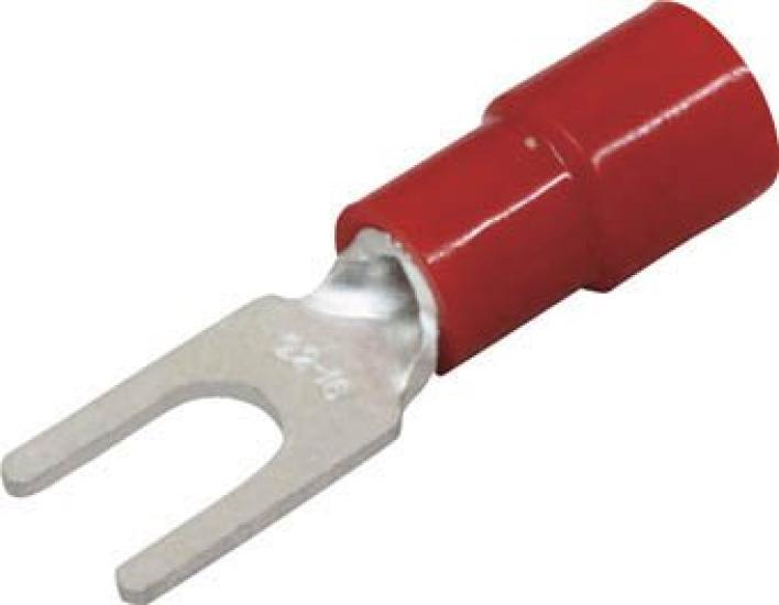 Nichifu Insulated Crimp TMEV2Y4SBLU Terminal, Y-Shaped (100P),