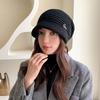 Knitted Hat Women's Winter Wool Hat Autumn and Winter Versatile Winter Warm Knitted Hat Women