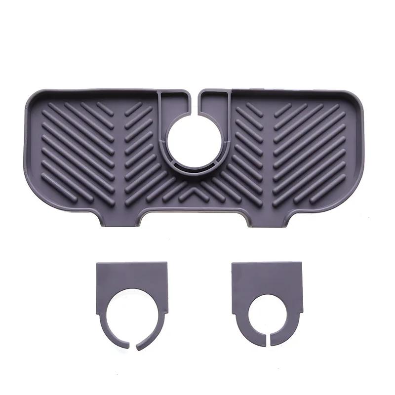 

Силиконовый коврик для сушки крана, кухонная раковина, брызгозащитный кран для ванной комнаты, подставка для сбора воды, поддон для сбора капель на столешнице