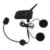 Motocyklowy zestaw słuchawkowy Bluetooth Intercom Handsfree Wodoodporny Kask 1200m Bezprzewodowy Czas Rzeczywisty