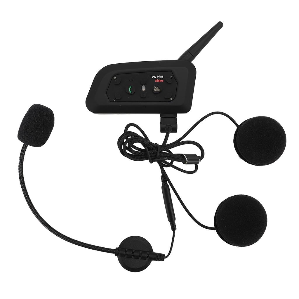 Motorrad Bluetooth Intercom Headset Freisprecheinrichtung Wasserdicht Helm 1200m Drahtlose Echtzeit
