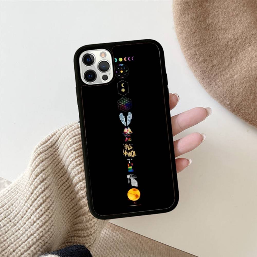 

Moon Music Coldplay Band PC+TPU Phone Case For IPhone 17 16 15 14 PRO MAX 11 12 13 PLUS MINI Cover iPhone 13pro max