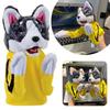 Cartoon-Gesang Kung-Fu Huskys Handpuppe Spielzeug Eltern-Kind Interaktives Plüschtier für Jungen Mädchen