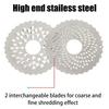 Cheese Grater Handheld Cheese Slicer Mill Stainless Steel Cheese Shredder Premium Kitchen Butter Food Mill 2 Pattern Blade