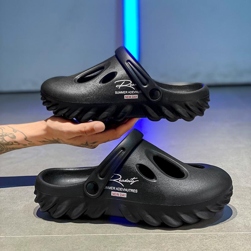 Fashion New Men's Flat Outdoor Summer Beach Sandals Men's Soft EVA Indoor Family Non-slip Casual Walking Flip-flops