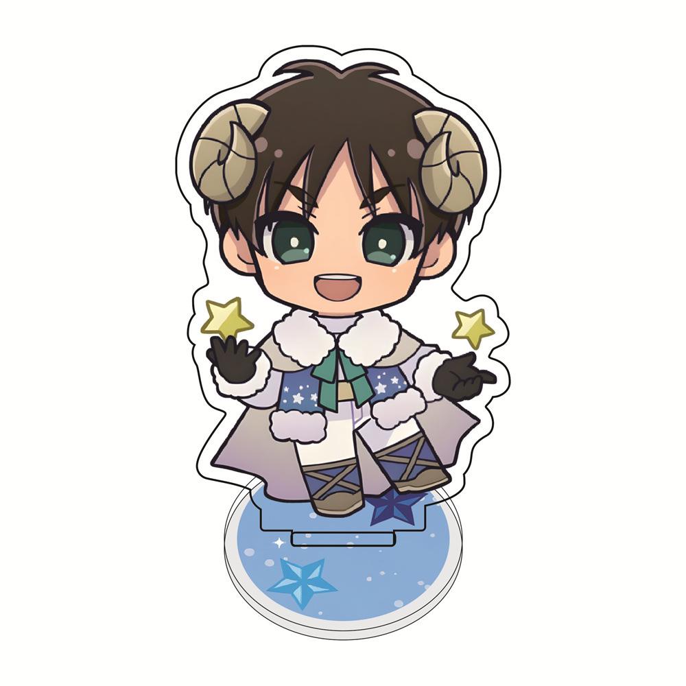 10 Cm Attack On Giant Japanese Anime Peripherals The Twelve Zodiac Signs Series Acrylic Stand Collectible Desk Ornament Gift Toy