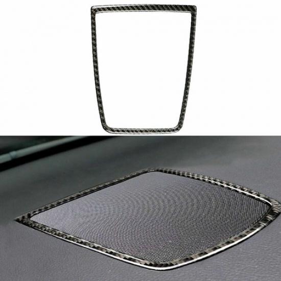 For BMW F07 5 Series GT Real Carbon Fiber Dashboard Speaker Panel Stickers Cover