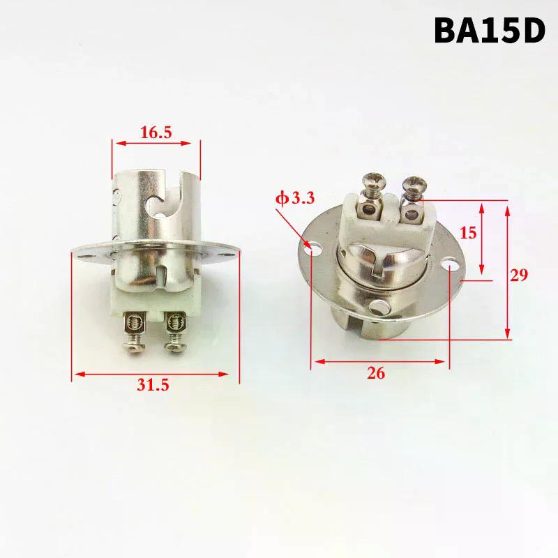 1 Stück BA15D Lampensockel BAY15D Lampenfassung 1156 1157 Lampenfassung BA15D DIY Schiffs lampenfassung Blinker Bremslicht Sockel