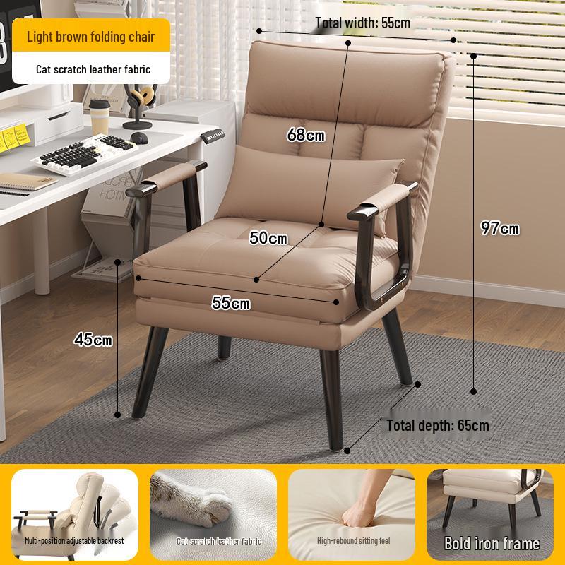 Convertible Sofa Chair: Foldable Sofa Bed for Office, Nap, and Home Use; Ideal for Sitting, Sleeping, and Lounging.
