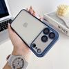 Coque souple translucide plaquée TPU pour iPhone 17 16 15 14 13 12 11 Pro Max Plus Film de protection d'objectif d'air Housse antichoc protectrice