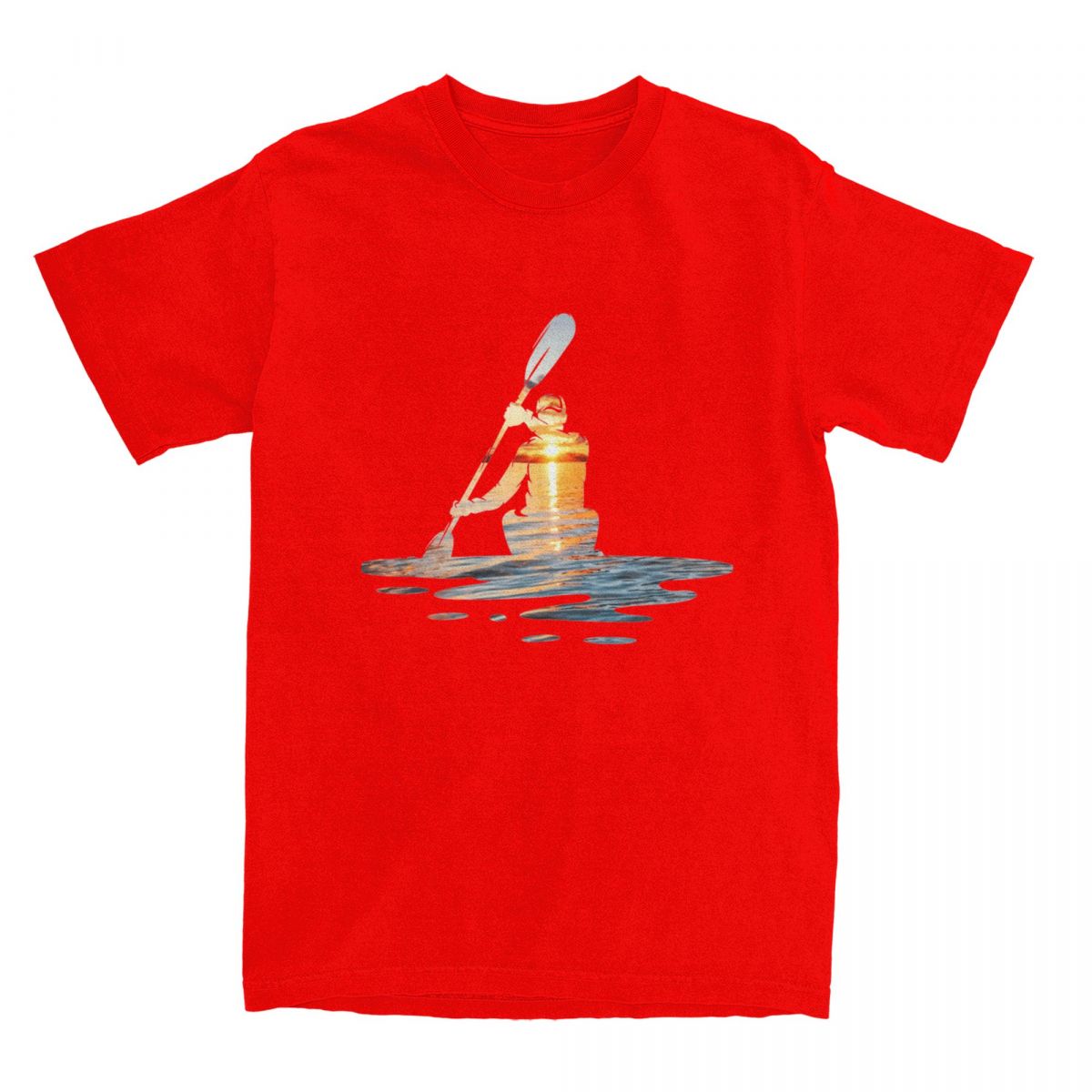 Sea Kayak Sport Kayaking for Unisex Women T Shirt Sunset Kayaker Merch Hipster Tees TShirts Cotton Gift Idea Clothes S