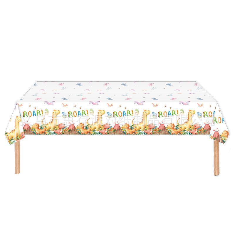 Cartoon Dinosaur Birthday Party Tableware Set: Plates, Napkins & Cups