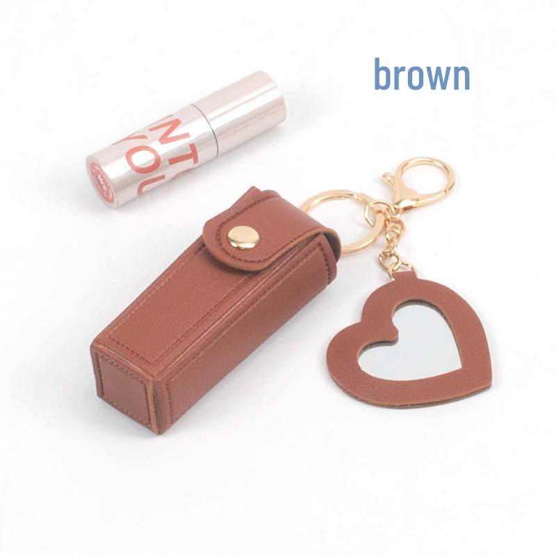 

Модная портативная сумка для помады без логотипа – стильное хранение косметики и идея для подарка коричневый/кофейный