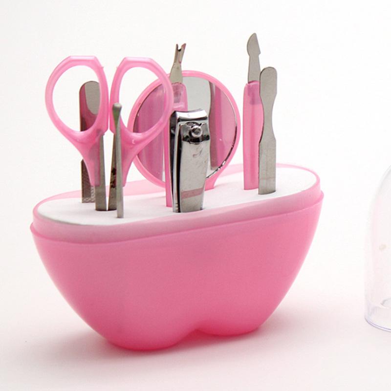 8-Piece Apple Nail Art Manicure Set with Nail Clippers