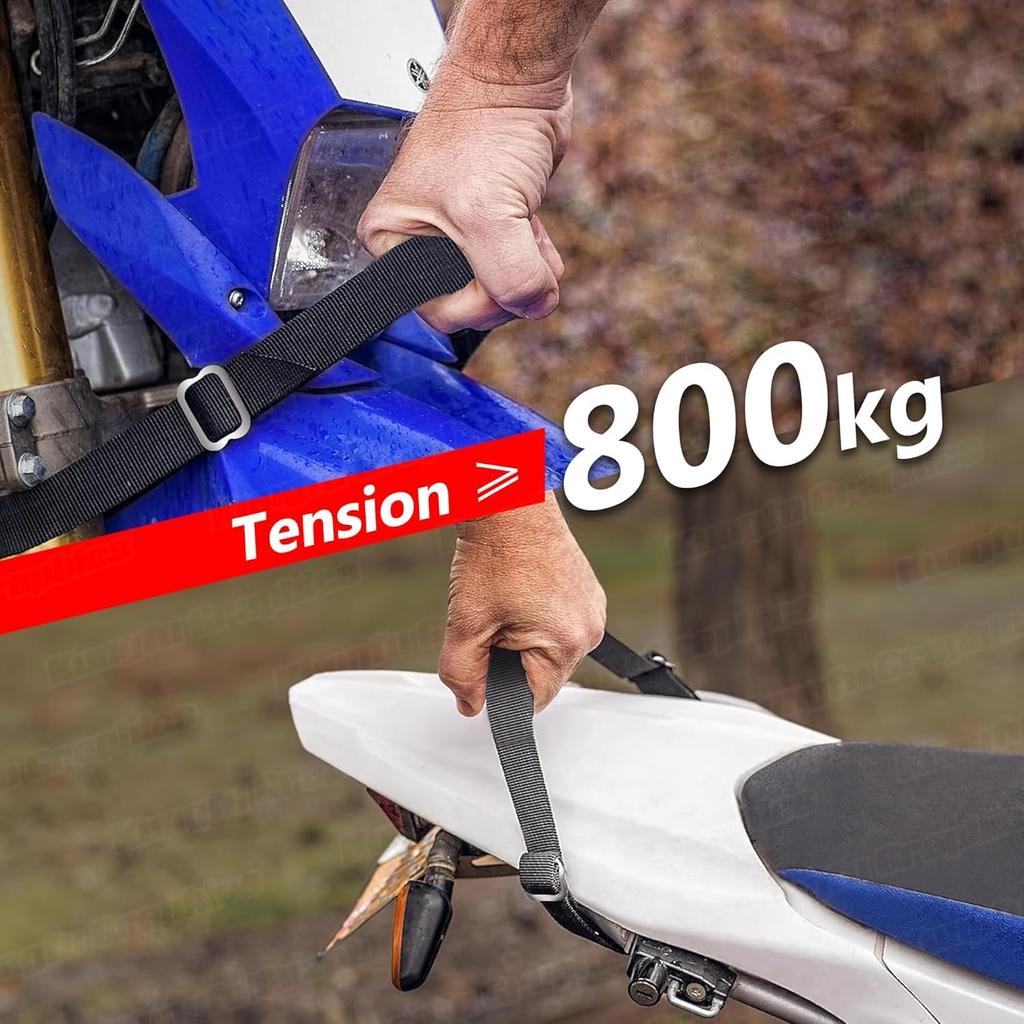Motorcycle Tow Rope Strap Rescue Pull Bundle Belt Link Black Tie-Down Rope,