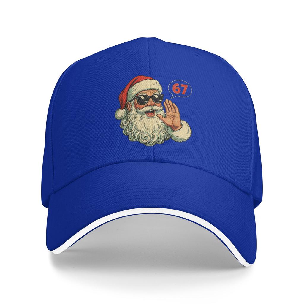 67 Christmas Funny Six Seven Meme Brainrot Santa Claus Sun Baseball Cap Summer Casual Hip Hop Hats Outdoor Sport Baseball Caps